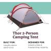 Marmot Thor 2-Person Tent | Easy Set-Up, Water-Resistant, Storm Ready, Blaze, 2 Person