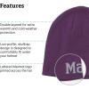 Marmot Unisex-Adult Summit Hat – Knit Skullcap Beanie(Purple Fig/Sleet)
