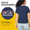 Marmot Women’s Logo T-Shirts – Printed Graphic on Cotton Tee(Bivouac Arctic Navy)