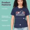 Marmot Women’s Logo T-Shirts – Printed Graphic on Cotton Tee(Bivouac Arctic Navy)