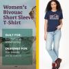 Marmot Women’s Logo T-Shirts – Printed Graphic on Cotton Tee(Bivouac Arctic Navy)