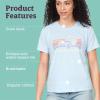 Marmot Women’s Logo T-Shirts – Printed Graphic on Cotton Tee(Bivouac Tide Blue)