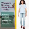 Marmot Women’s Logo T-Shirts – Printed Graphic on Cotton Tee(Bivouac Tide Blue)