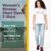 Marmot Women’s Logo T-Shirts – Printed Graphic on Cotton Tee(Bivouac White/Purple)