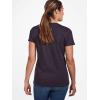 Marmot Women’s Logo T-Shirts – Printed Graphic on Cotton Tee(Culebra Navy)