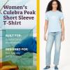 Marmot Women’s Logo T-Shirts – Printed Graphic on Cotton Tee(Culebra Tide Blue)