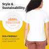Marmot Women’s Logo T-Shirts – Printed Graphic on Cotton Tee(Culebra White/Orange)
