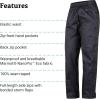 Marmot Womens Precip Full-Zip Pant | Lightweight, Waterproof(Black – Latest Collection)