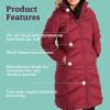 Marmot womens Montreaux Full-length Down Puffer Coat(Berry Wine)