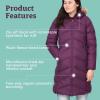 Marmot womens Montreaux Full-length Down Puffer Coat(Purple Fig)