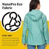 Marmot womens Women’s Precip Eco Waterproof Rain Jacket(Blue Agave)
