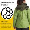 Marmot womens Women’s Precip Eco Waterproof Rain Jacket(Forest Green/Nori)