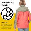 Marmot womens Women’s Precip Eco Waterproof Rain Jacket(Grapefruit/Vetiver)