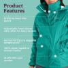 Marmot womens Women’s Precip Eco Waterproof Rain Jacket(Green Garnet)