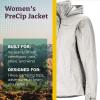 Marmot womens Women’s Precip Eco Waterproof Rain Jacket(Lithium)