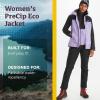 Marmot womens Women’s Precip Eco Waterproof Rain Jacket(Paisley Purple/Black)