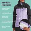 Marmot womens Women’s Precip Eco Waterproof Rain Jacket(Paisley Purple/Black)