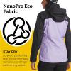 Marmot womens Women’s Precip Eco Waterproof Rain Jacket(Paisley Purple/Black)