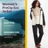 Marmot womens Women’s Precip Eco Waterproof Rain Jacket(Papyrus/Black)
