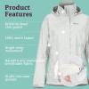 Marmot womens Women’s Precip Eco Waterproof Rain Jacket(Platinum)