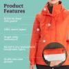 Marmot womens Women’s Precip Eco Waterproof Rain Jacket(Red Sun)