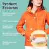 Marmot womens Women’s Precip Eco Waterproof Rain Jacket(Tangelo)