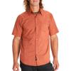 MARMOT Men’s Aerobora Short Sleeve Button-Down Shirt – Lightweight, Packable, Quick-Drying UPF Protection(Picante)