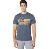 MARMOT Men’s Coastal Short-Sleeve T-Shirt – Screen Printed Graphic on Soft, Breathable, Eco-Friendly Cotton/Poly Blend(Navy Heather)
