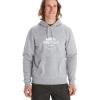 MARMOT Men’s Culebra Peak Hoody – Hooded Midweight Pullover Fleece Sweatshirt with Screen Printed Graphic and Kangaroo Pocket(Grey Heather)