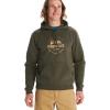 MARMOT Men’s Culebra Peak Hoody – Hooded Midweight Pullover Fleece Sweatshirt with Screen Printed Graphic and Kangaroo Pocket(Nori)