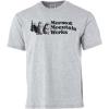 MARMOT Men’s MMW Short-Sleeve Tee – Screen Printed Graphic on Soft, Breathable, Eco-Friendly Cotton/Poly Blend(Light Grey Heather)