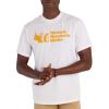 MARMOT Men’s MMW Short-Sleeve Tee – Screen Printed Graphic on Soft, Breathable, Eco-Friendly Cotton/Poly Blend(White)
