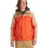 MARMOT Men’s Precip Eco Waterproof Rain Jacket – 100% Recycled, Breathable, Lightweight, Packable Raincoat(Red Sun/Shetland)