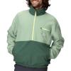 MARMOT Men’s Retro Rocklin 1/2 Fleece Jacket, Agate Green/Juniper Green, Medium