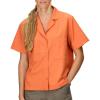 MARMOT Women’s AirExchange UPF 40 Short Sleeve Camp Shirt – Lightweight Breathable Quick-Dry, Pomelo, X-Small