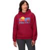 MARMOT Women’s Coastal Logo Hoody(Red Mulberry)
