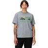 MARMOT Women’s Coastal Short-Sleeve T-Shirt – Screen Printed Graphic on Soft, Breathable, Eco-Friendly Cotton/Poly Blend(Grey Heather)