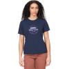 Marmot Women’s Logo T-Shirts – Printed Graphic on Cotton Tee(Culebra Arctic Navy)