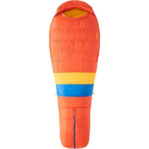 MARMOT Men’s Always Summer 40° Sleeping Bag, 650 Fill Down for Camping & Backpacking(Red Sun/Solar)