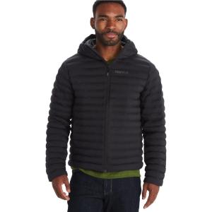 MARMOT Men’s Echo Featherless Hoody – Hooded Lightweight Down-Alternative Jacket, Black, Small