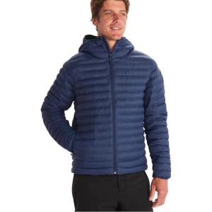 MARMOT Men’s Echo Featherless Hoody – Lightweight Down-Alternative Puffer Jacket with Hood(Arctic Navy – Latest Collection)