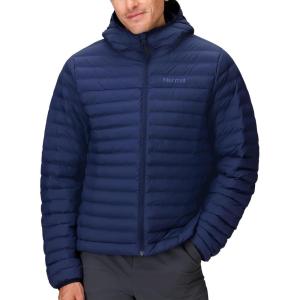 MARMOT Men’s Echo Featherless Hoody – Lightweight Down-Alternative Puffer Jacket with Hood(Arctic Navy)