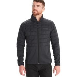 MARMOT Men’s Echo Featherless Hybrid Jacket – Lightweight, Down-Alternative Puffer Layer(Black)
