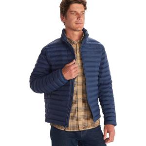 MARMOT Men’s Echo Featherless Jacket – Lightweight Down-Alternative Puffer(Arctic Navy)