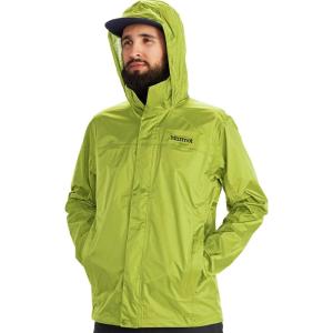 MARMOT Men’s Precip Eco Waterproof Rain Jacket – 100% Recycled, Breathable, Lightweight, Packable Raincoat(Green Lichen)