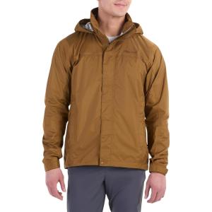 MARMOT Men’s Precip Eco Waterproof Rain Jacket – 100% Recycled, Breathable, Lightweight, Packable Raincoat(Hazel – Latest Collection)