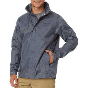 MARMOT Men’s Precip Eco Waterproof Rain Jacket – 100% Recycled, Breathable, Lightweight, Packable Raincoat(Steel Onyx – Latest Collection)