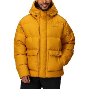 MARMOT Men’s Stockholm 700 Fill Down Puffer with Hood(Honey Glaze – Latest Collection)