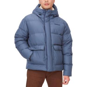 MARMOT Men’s Stockholm 700 Fill Down Puffer with Hood(Storm – Latest Collection)