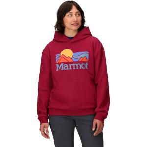 MARMOT Women’s Coastal Logo Hoody(Red Mulberry)